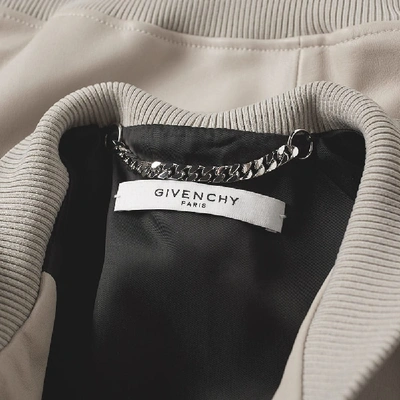 Shop Givenchy Souvenir Bomber Jacket In Neutrals