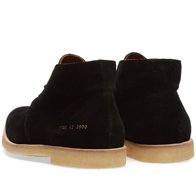 Shop Common Projects Chukka Suede In Black