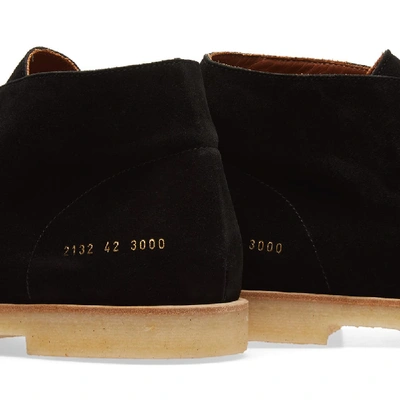 Shop Common Projects Chukka Suede In Black