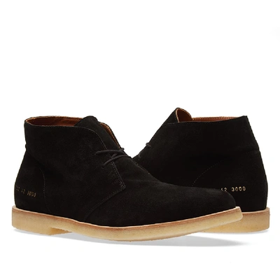 Shop Common Projects Chukka Suede In Black