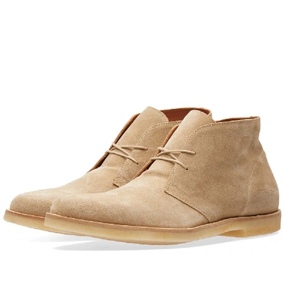 Shop Common Projects Chukka Suede In Neutrals