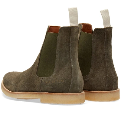 Shop Common Projects Chelsea Boot In Green