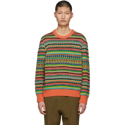 Shop Stella Mccartney Multicolor Knit Sweater In 8490 Dk Mul
