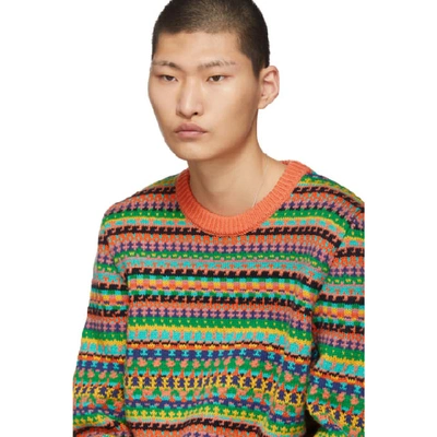 Shop Stella Mccartney Multicolor Knit Sweater In 8490 Dk Mul