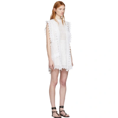 Shop Isabel Marant White Nubia Dress In 20wh White
