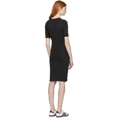 Shop Adidas Originals Black 3-stripe Dress
