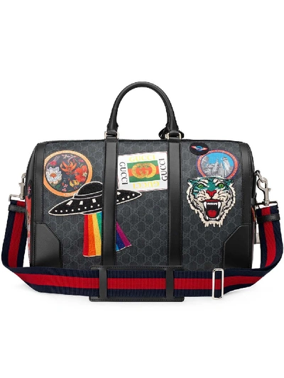 Shop Gucci Night Courrier Soft Gg Supreme Carry-on Duffle Bag