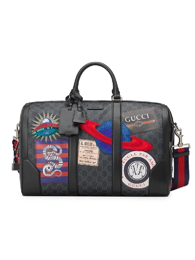 Shop Gucci Night Courrier Soft Gg Supreme Carry-on Duffle Bag