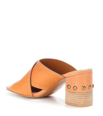 Shop See By Chloé Leather Sandals In Brown