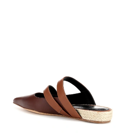 Shop Jw Anderson Leather Slipper In Brown