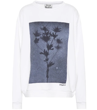 Shop Acne Studios Flower Photo Cotton Sweatshirt In Female