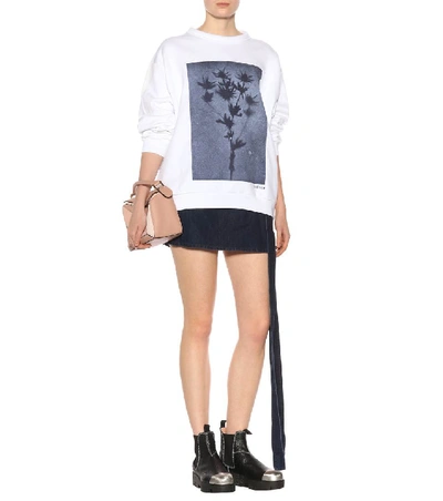 Shop Acne Studios Flower Photo Cotton Sweatshirt In Female