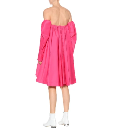 Shop Calvin Klein 205w39nyc Off-the-shoulder Swing Dress In Pink