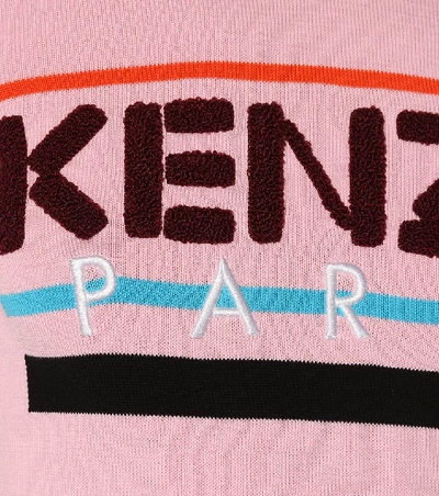 Shop Kenzo Cotton Logo Sweatshirt In Flamiego Piek