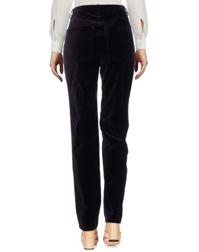 Shop Alberta Ferretti Casual Pants In Dark Purple