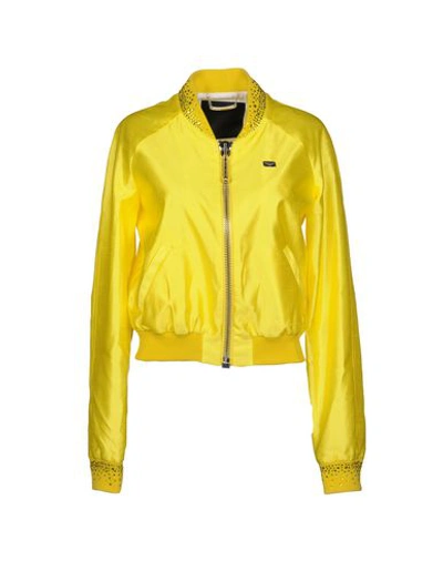 Shop Philipp Plein Jackets In Yellow