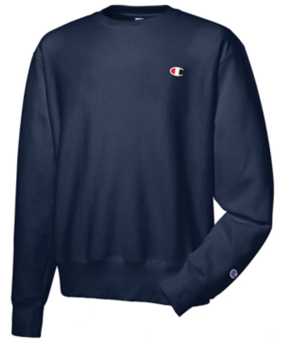 Shop Champion Men's Reverse Weave Sweatshirt In Navy