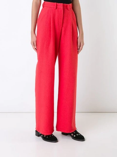 Shop Tatuna Nikolaishvili High-waisted Trousers - Red