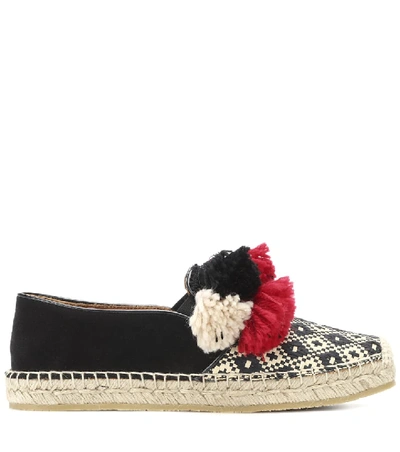 Shop Etro Embellished Canvas Espadrilles In Multicoloured