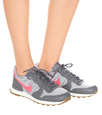 Shop Nike Internationalist Premium Sneakers In Grey