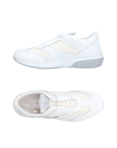 Shop Alberto Guardiani Trainers In White