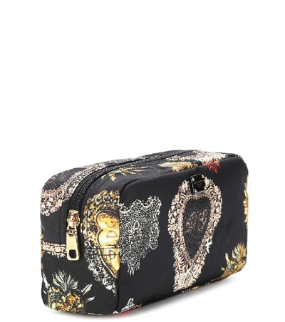 Shop Dolce & Gabbana Printed Cosmetics Case In Black
