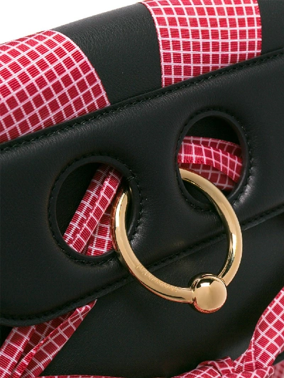 Shop Jw Anderson Mini Pierce Ribbons Crossbody Bag In Black
