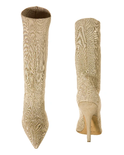 Shop Yeezy Beige Knit Sock Booties