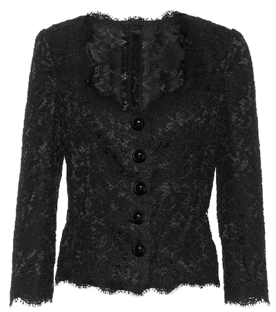 Shop Dolce & Gabbana Lace Top In No