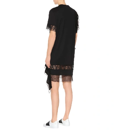 Shop Givenchy Cotton Lace Dress In Black
