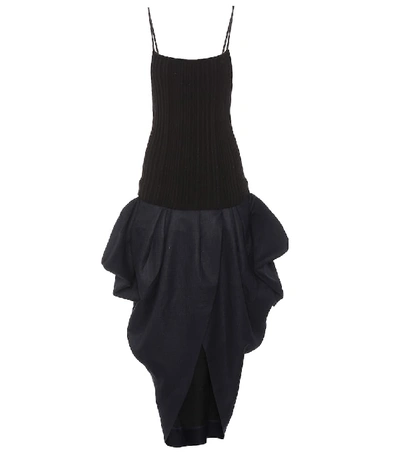 Shop Jacquemus La Robe Ilha Dress In Black