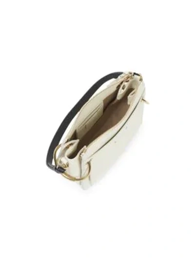 Shop Chloé Small Roy Gusset Grained Leather Bag In Black