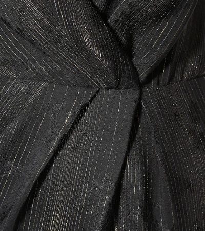 Shop Saint Laurent Silk-blend Jumpsuit In Black