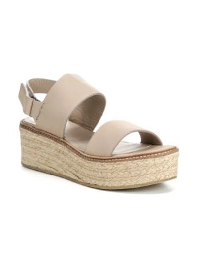 Shop Vince Janet Espadrille Wedge In Straw