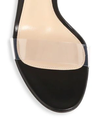 Shop Gianvito Rossi Transparent Toe Ankle Strap Sandals In Black