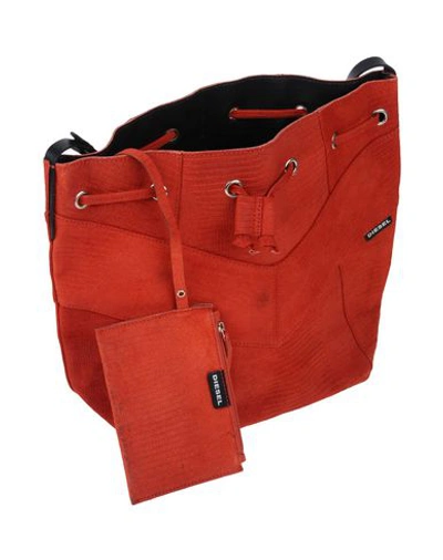 Shop Diesel Handbags In Red