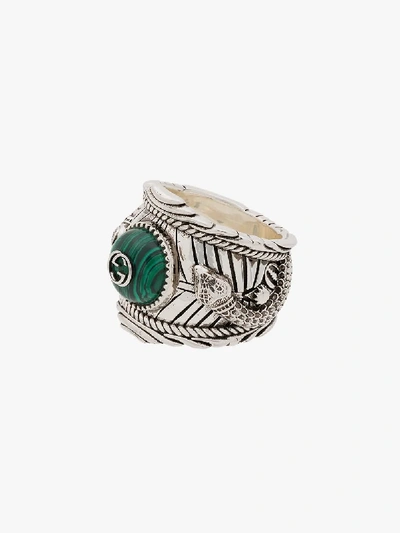 Shop Gucci Large  Garden Ring In Metallic