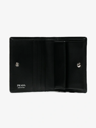 Shop Prada Black Quilted Leather Wallet