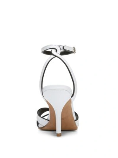 Shop Diane Von Furstenberg Felicity Sandals In White Black