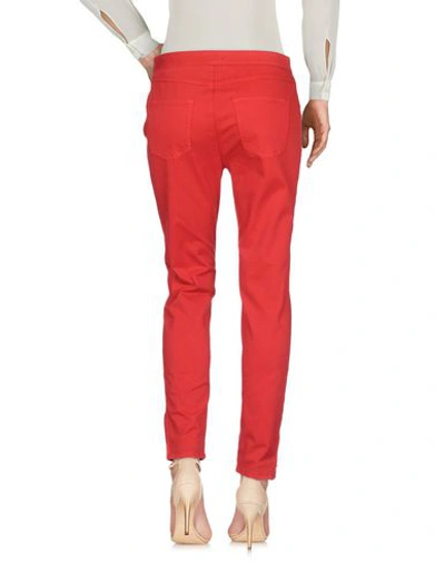 Shop Pinko Woman Pants Red Size 6 Cotton, Elastane