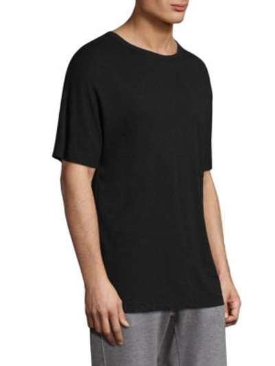 Shop P.l.c. Linen Colorblock Tee In Black