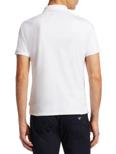 Shop Emporio Armani Men's Polo Shirt In White