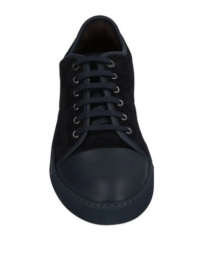 Shop Lanvin Sneakers In Dark Blue