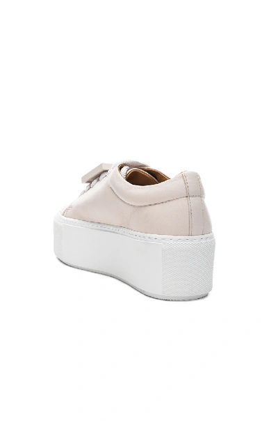 Shop Acne Studios Nappa Leather Drihanna Sneakers In Cream