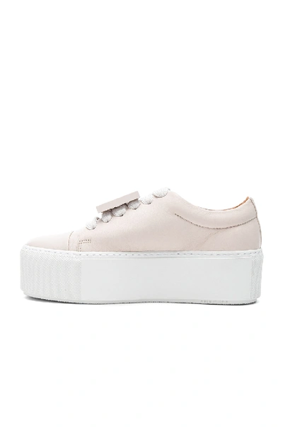Shop Acne Studios Nappa Leather Drihanna Sneakers In Cream