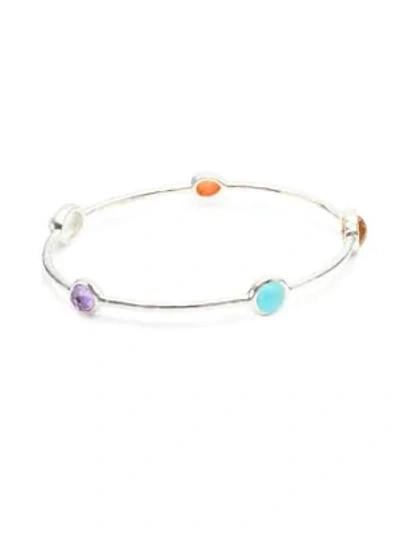 Shop Ippolita Rock Candy Sterling Silver & Multi-stone 5-station Bangle Bracelet