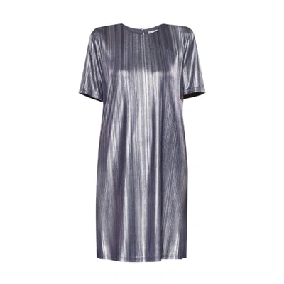 Shop Paisie Silver Metallic Dress