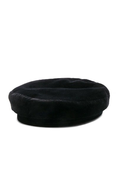 Shop Janessa Leone Ivette Cap Hat In Black