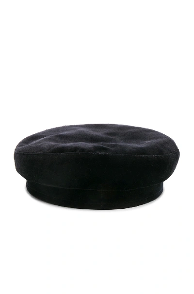 Shop Janessa Leone Ivette Cap Hat In Black