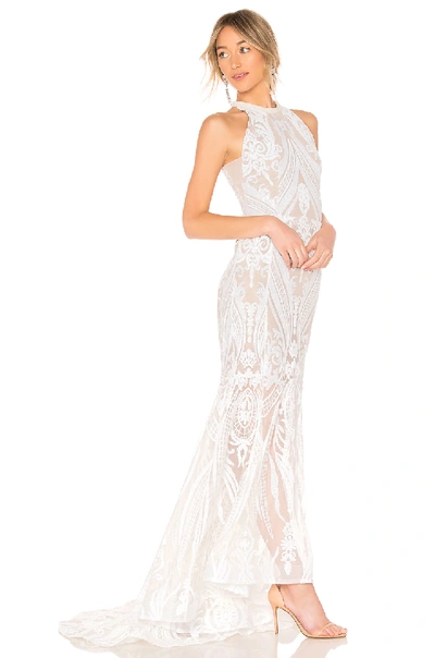 Shop Bronx And Banco Ester Gown In White